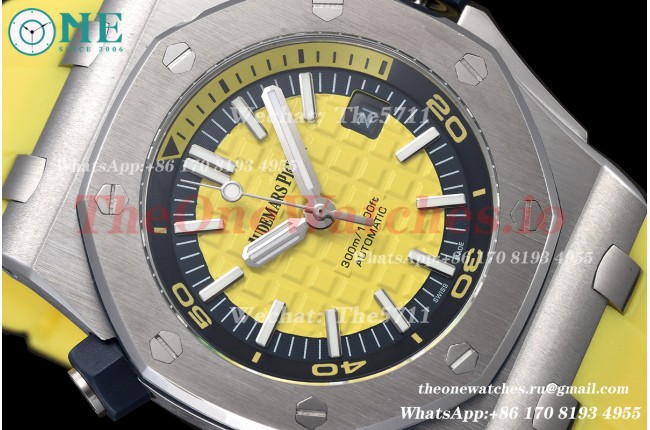 Royal Oak Offshore Diver 15710 42mm SS/RU Yellow/Stk GDF MY8215