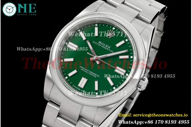 Rolex - Oyster Perpetual 124300 41mm SS/SS Green Dial DIWF A3230